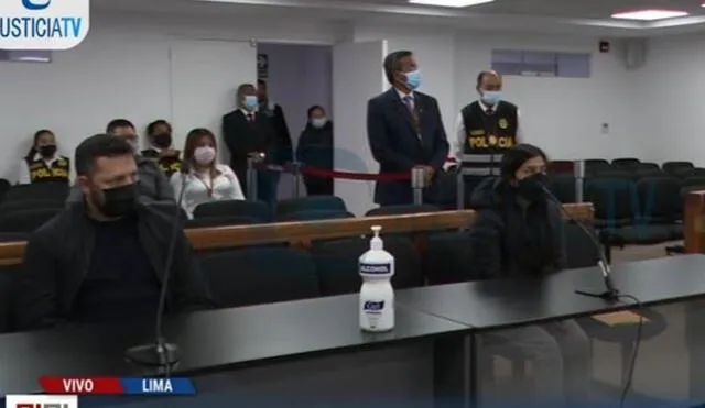 La Fiscalía solicita 36 meses de prisión preventiva contra Yenifer Paredes y Nenil Medina. Foto: captura Justicia TV