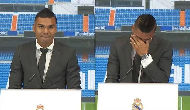 Casemiro llora en su despedida. Foto: captura Real Madrid