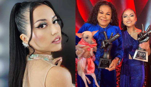 Lita Pezo ganó la última temporada de "La voz Perú". Foto: composición Lita Pezo/ Instagram/ La voz Perú/ Instagram