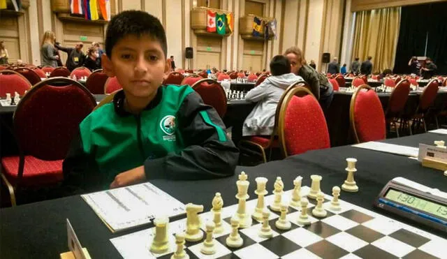 El escolar integró la selección peruana de ajedrez en el XXXII Festival Panamericano de Ajedrez de la Juventud desarrollado en Uruguay. Foto: Andina