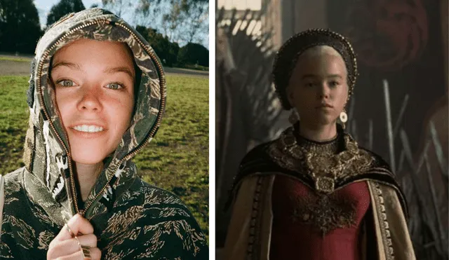 La vida de la joven Milly Allock cambió mucho desde que le dieron el papel de Rhaenyra en "House of the dragon". Foto: composición LR/Instagram Milly Allock/HBO.
