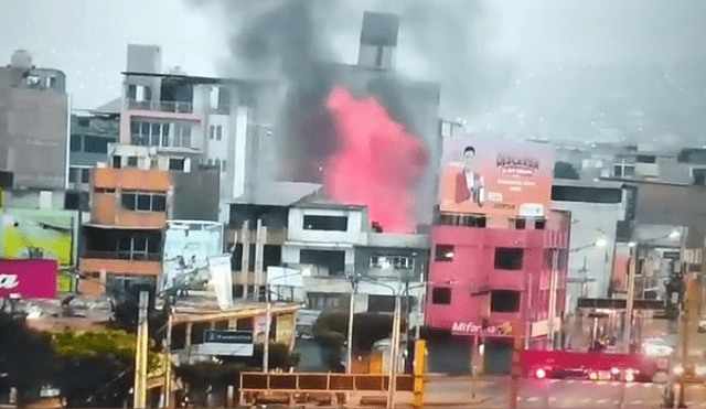 Cámaras registraron el inicio del fuego. Foto: captura de video/Serenazgo de Chimbote