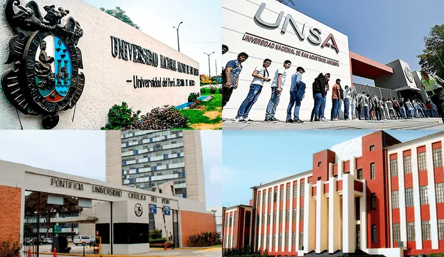 Mejores universidades en Perú 2022: estas son las 10 casas de estudios que resaltan a nivel mundial. Foto: composición LR/UNMSM/LR/PUCP/UNI