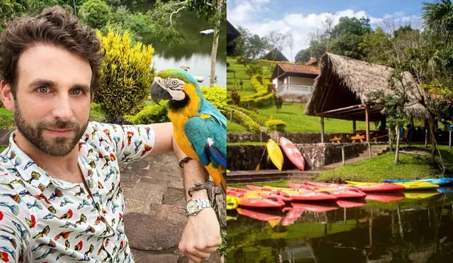 Rodrigo González, conductor de "Amor y fuego", es dueño del hotel Puerto Palmeras en Tarapoto. Foto: composición LR/Rodrigo González/Puerto Palmeras/Instagram