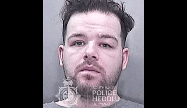 El criminal dijo a los oficiales que no recordaba nada, debido a que estaba bajo los efectos de una droga sintética. Foto: South Wales Police