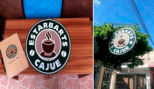 Estarbarts Cajue, la cafetería peruana es viral en redes por su peculiar nombre. Foto: composición LR/captura de Tripadvisor
