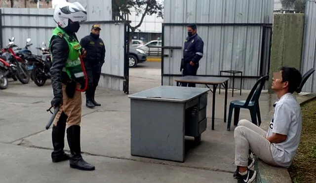 El agresor fue intervenido con el apoyo de agentes de Seguridad Ciudadana de Trujillo. Foto: Seguridad Ciudadana Trujillo