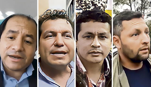 'Los Chiclayanos': Salatiel Marrufo, Segundo Sánchez, Abel Cabrera y Nenil Medina tuvieron vínculos cercanos con Pedro Castillo. Foto: composición La República/difusión