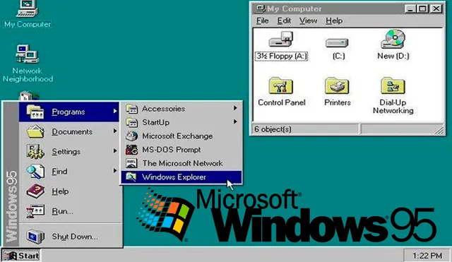 Interfaz de Windows 95. Foto: Profesional Review