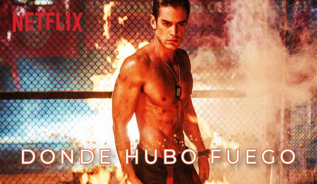 En "Donde hubo fuego", Polo Morin interpreta a Julián, uno de los bomberos que derriten a los espectadores de la telenovela. Foto: composición LR/Netflix/Instagram/@polo_morin