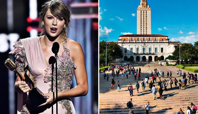Taylor Swift es una de las más grandes artistas en el siglo XXI. Foto: composición LR/ AFP/ The University of Texas at Austin.