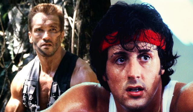 "Depredador" fue la única película de la saga que estuvo protagonizada por Arnold Schwarzenegger. Esta se estrenó en 1987, dos años después de "Rocky IV". Foto: composición LR/20 th Century Fox /Chartoff-Winkler Productions