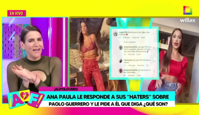 Gigi Mitre habla sobre la relación entre Paolo Guerrero y Ana Paula Consorte.  Foto: Captura de Willax
