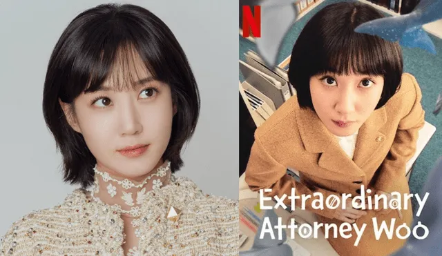 Park Eun Bin interpretó a una abogada con autismo en "Extraordinary attorney Woo". Foto: composición LR/Netflix/Allkpop