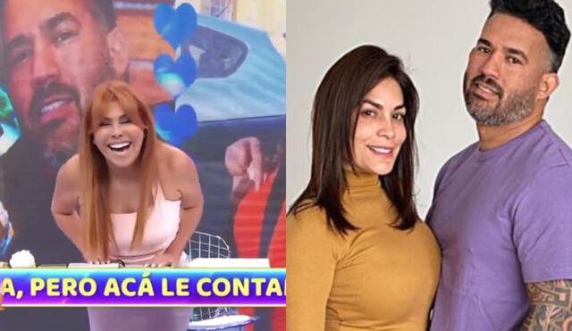 Magaly Medina, entre risas, habló de la separación entre Evelyn Vela y Valery Burga. Foto: composición LR/ATV/Evelyn Vela/Instagram