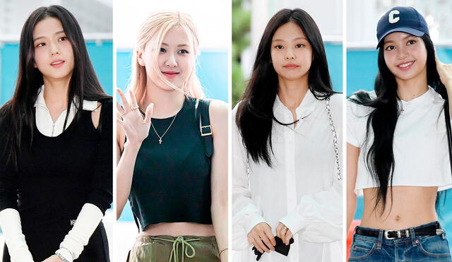 BLACKPINK: este fue el look de Jisoo, Rosé, Jennie y Lisa para despedirse temporalmente de Corea. Foto: Newsen