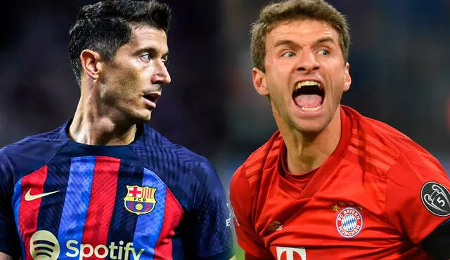 Thomas Müller y Robert Lewandowski jugaron juntos en el Bayern Múnich. Foto: composición LR/EFE