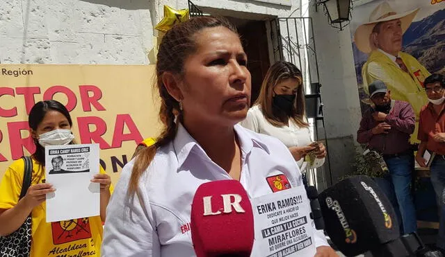 La candidata señaló que recibe llamadas anónimas en las que le dicen que no debería postular a la alcaldía por ser mujer. Foto: Alexis Choque/URPI-LR