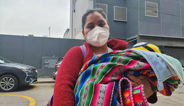 Madre necesita ayuda para volver a Cusco. Foto: Vanessa Trebejo / URPI-LR