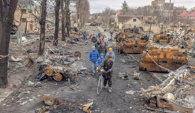 Destrucción. Ciudades arrasadas en el sur de Ucrania.