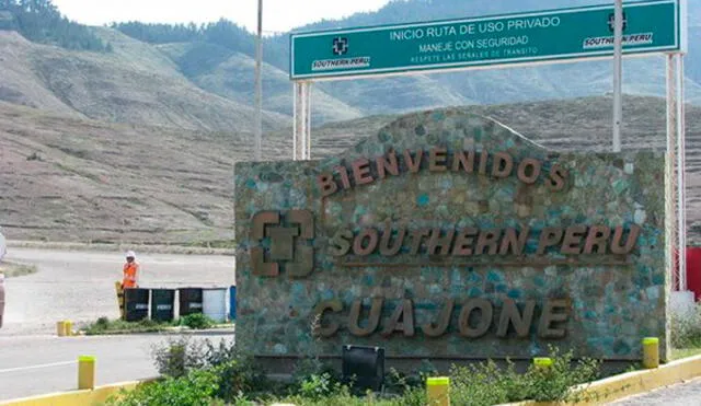 Southern Perú también indicó que mantiene en pie la oferta de compra de terrenos que por el momento no fue aceptada por sus propietarios. Foto: Andina
