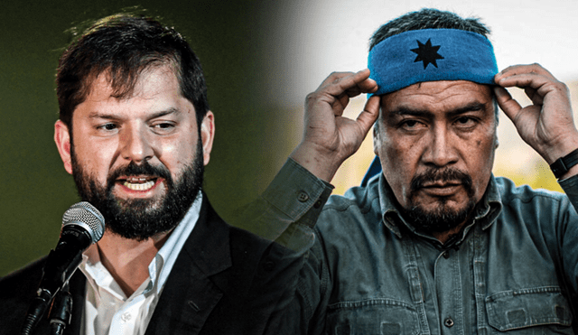 Gabriel Boric tildó de "inaceptable" la filtración tras la detención del líder mapuche Héctor Llaitul. Foto: composición LR/AFP