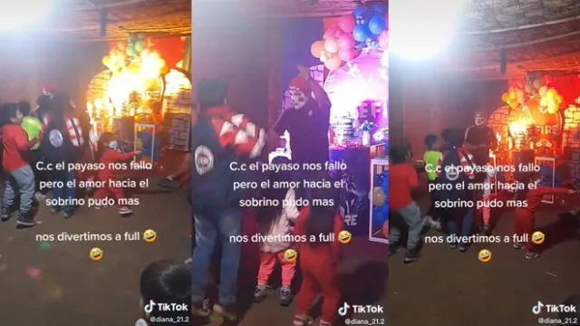 Los usuarios se confundieron porque no sabían si se trataba de un mimo o un payaso. Foto: composición LR/@diana_21.2/TikTok