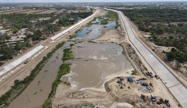 Tramo I de defensas va desde la represa de Los Ejidos hasta el puente Cáceres. Foto: ARCC