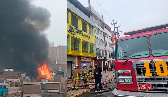 Bomberos atendieron el siniestro y lograron controlarlo. Foto: composición LR