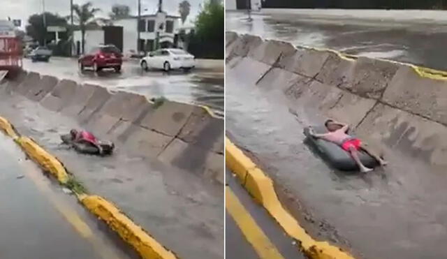 La impactante escena dejó sin palabras a miles en las redes sociales. Foto: composición LR/Twitter/@ClimaChihuahua1