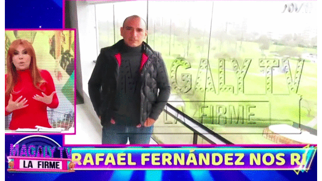 Rafael Fernández habló con Magaly Medina sobre su separación con Karla Tarazona. Foto: ATV