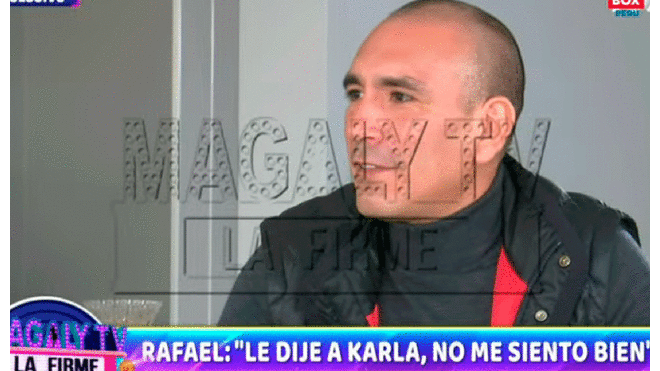 Rafael Fernández le dijo a Magaly Medina los motivos por los que se separó de Karla Tarazona. Foto: ATV