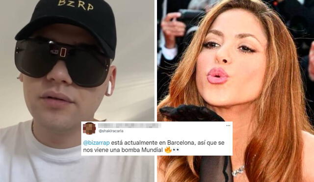 La interacción entre Shakira y Bizarrap causó conmoción entre los fans de los artistas. Foto: composición LR/ capturas de Instagram/Bizarrap/Shakira