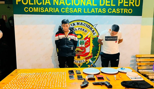 Hombres fueron puestos a disposición de Ministerio Público para las investigaciones de ley. Foto: PNP