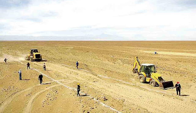 Trabajos. Deben retomarse en unos cinco meses. Por ahora se hace preparativos. Foto: La República