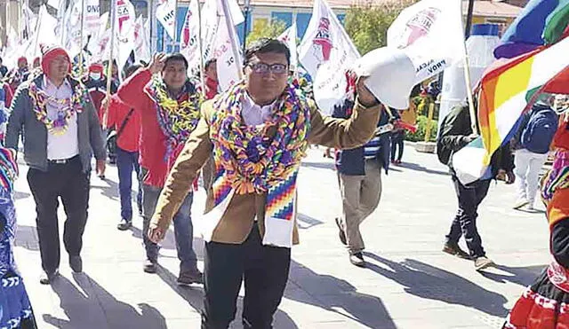 Política. Marcelino Tonconi postula a la región Puno. Foto: La República
