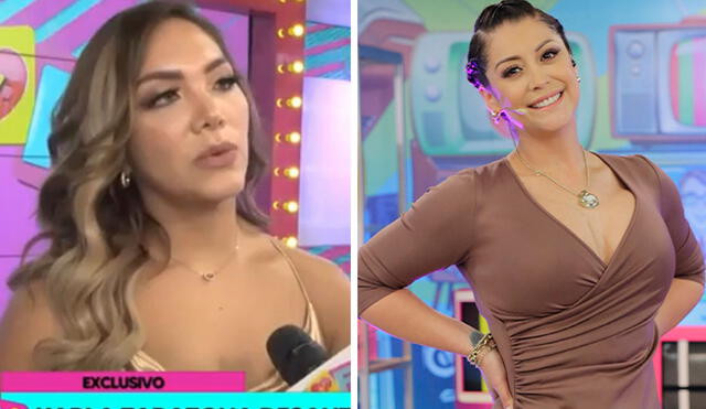 Isabel Acevedo respaldó a Karla Tarazona tras su separación de Rafael Fernández. Foto: composición LR/captura de Willax TV/Instagram/Karla Tarazona