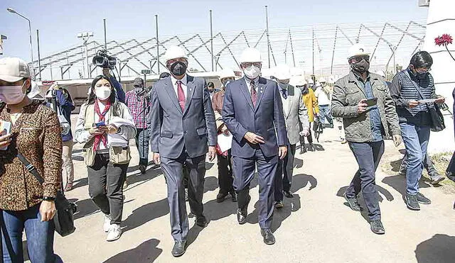 Inspección. Así va quedando Cerro Juli para recibir a los miles de convencionistas. Foto: La República