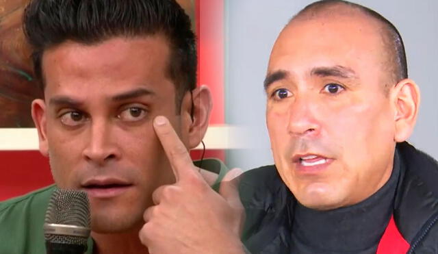 Christian Domínguez indignado de que Rafael Fernández hablara de su familia. Foto: captura/América TV/ATV