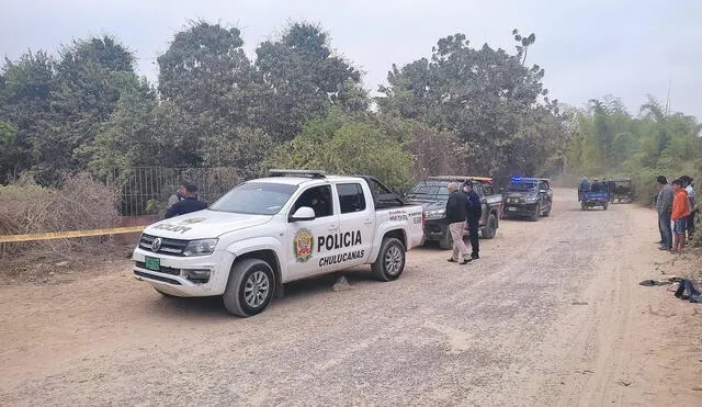 La PNP investiga el caso en la escena del crimen. Foto: Chulucanas Noticias