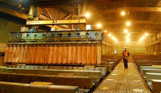 La producción de cobre cayó -5,8% en julio del 2022. Foto: Andina