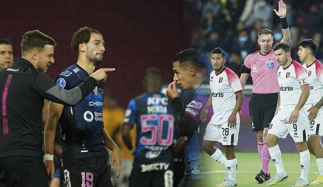 Melgar vs. Independiente del Valle jugarán el partido de vuelta el próximo miércoles 7 de septiembre en Arequipa. Foto: composición GLR/El Universo/EFE