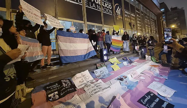 Logro. Activistas y miembros de la comunidad LGTBI pidieron la intervención del Ministerio Público. Foto: difusión