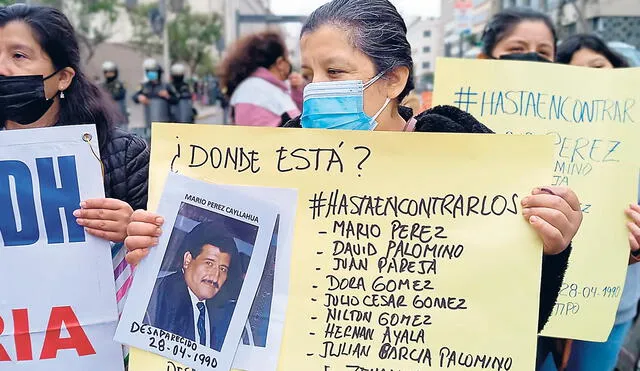 Búsqueda. Familiares de los desaparecidos demandan fortalecer acciones para hallarlos. Foto: difusión