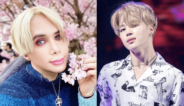 Oli London saltó a la fama por realizarse múltiples cirugías para lucir como Jimin de BTS. Foto: composición LR/Hybe/Instagram