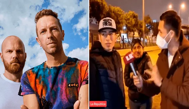 Desde que se anunció que Coldplay realizaría un concierto en Lima, los fans acampan en los exteriores del Estadio Nacional. Foto: composición LR/captura de TikTok/@LaRepública
