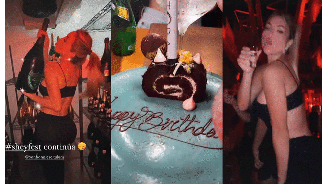 Sheyla Rojas continúa con los festejos por su cumpleaños. Foto: composición LR/@sheyoficial/Instagram