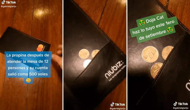 Usuarios en redes no tardaron en pronunciarse sobre el caso del mesero de restaurante. Foto: composición LR/captura de TikTok/@Gabrielgiarijo