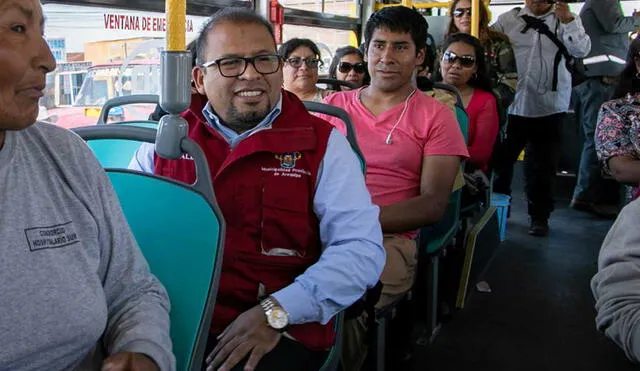 Candia señaló que próxima autoridad edil debe ser quien decida subir la tarifa del pasaje urbano. Foto: Municipalidad de Arequipa