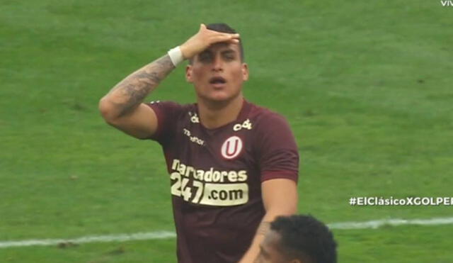 Succar anotó el 2-0 para la 'U' y celebró de forma polémica. Tras ello, fue expulsado. Foto: captura GolPerú